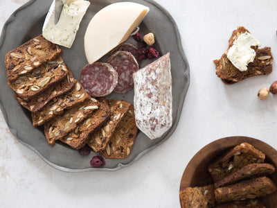 Keto Cranberry Hazelnut Crisps