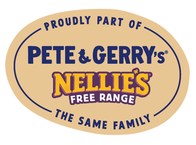 Pete & Gerry's and Nellie's free range are proudly part of the same family