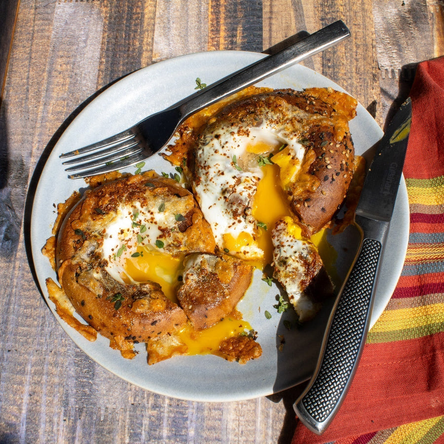 Bagel Egg-in-a-Hole