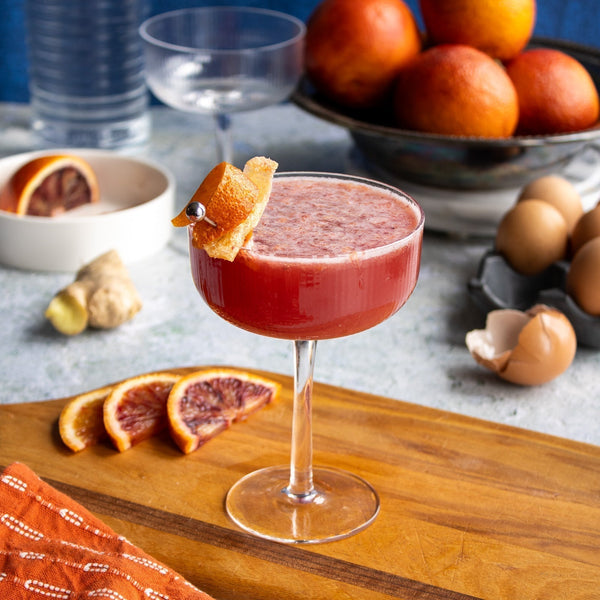 Blood Orange & Ginger Sour Mocktail