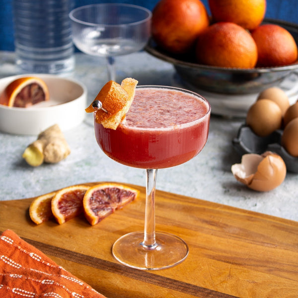 Blood Orange & Ginger Sour Mocktail