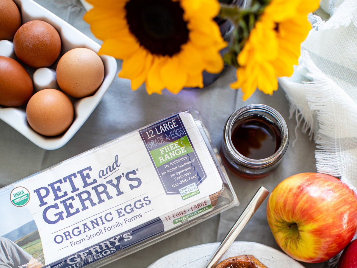 Pete & Gerry's Organic Eggs on a Fall Table