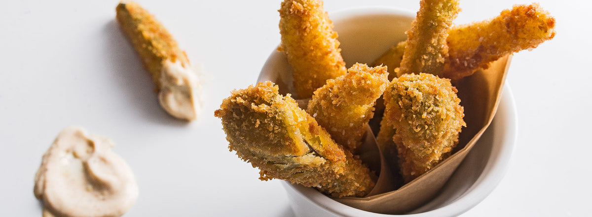 Fried Pickles with Spicy Mayo