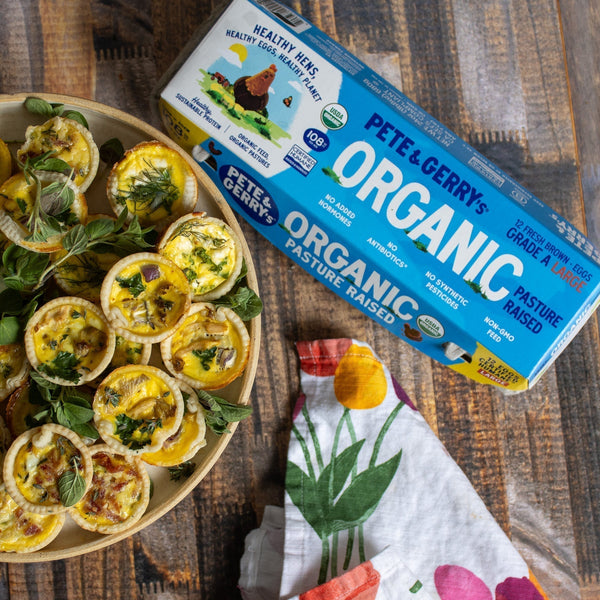 Mini Quiche Bites with Pete & Gerry's Organic Pasture Raised Eggs