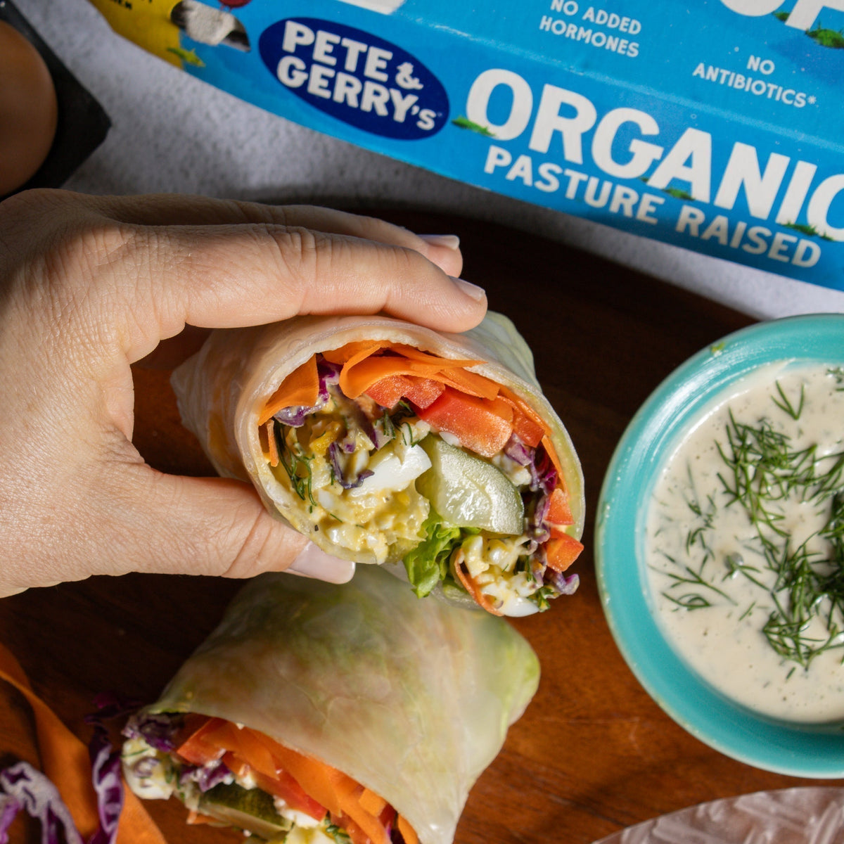 Pete & Gerry's Giant Egg Salad Summer Roll