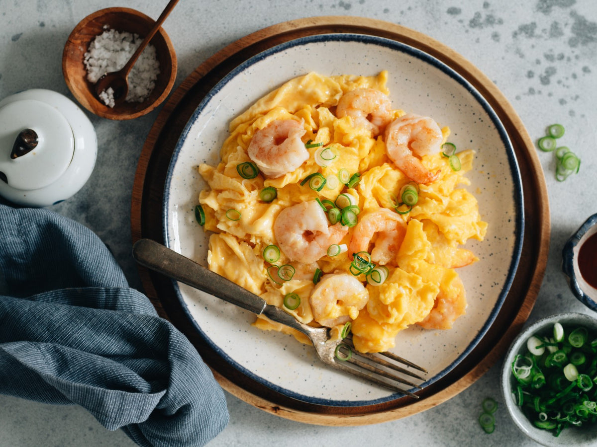 Chinese Scrambled Eggs With Shrimp