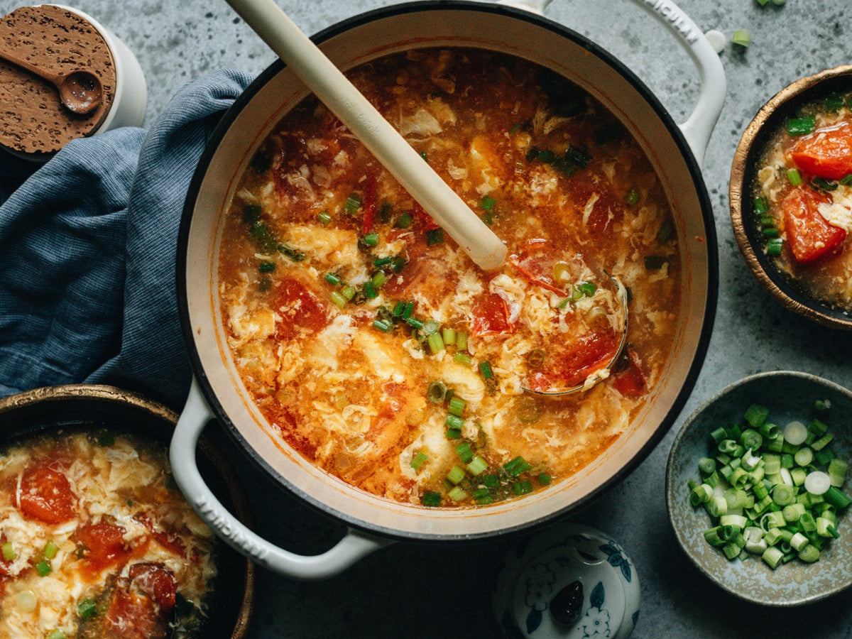 Tomato Egg Drop Soup