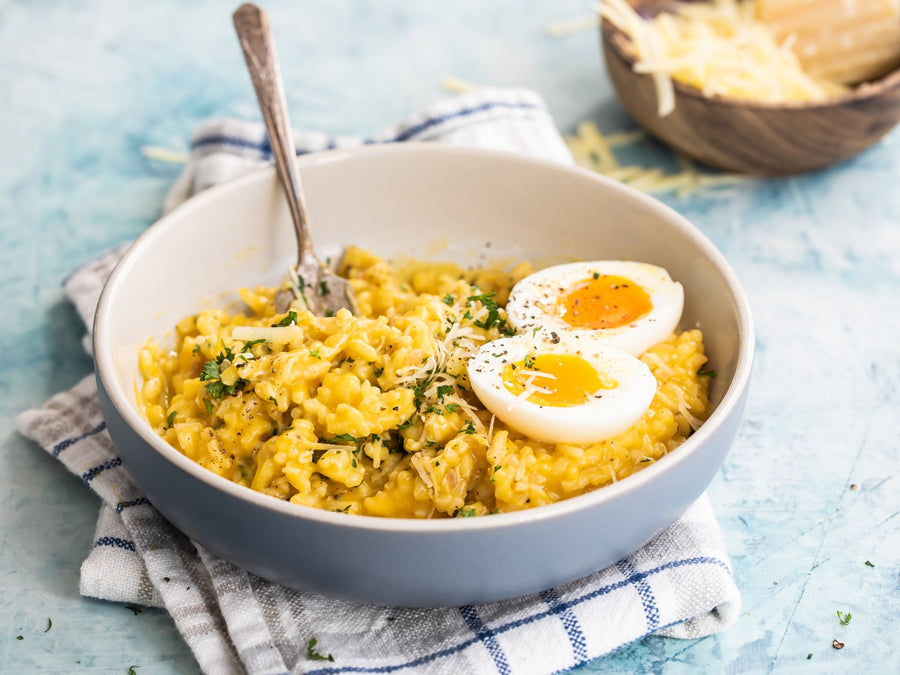 Butternut Squash Risotto With Soft Boiled Egg