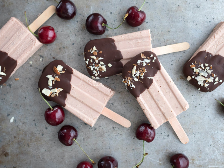 Keto Cherry Vanilla Pudding Pops Recipe