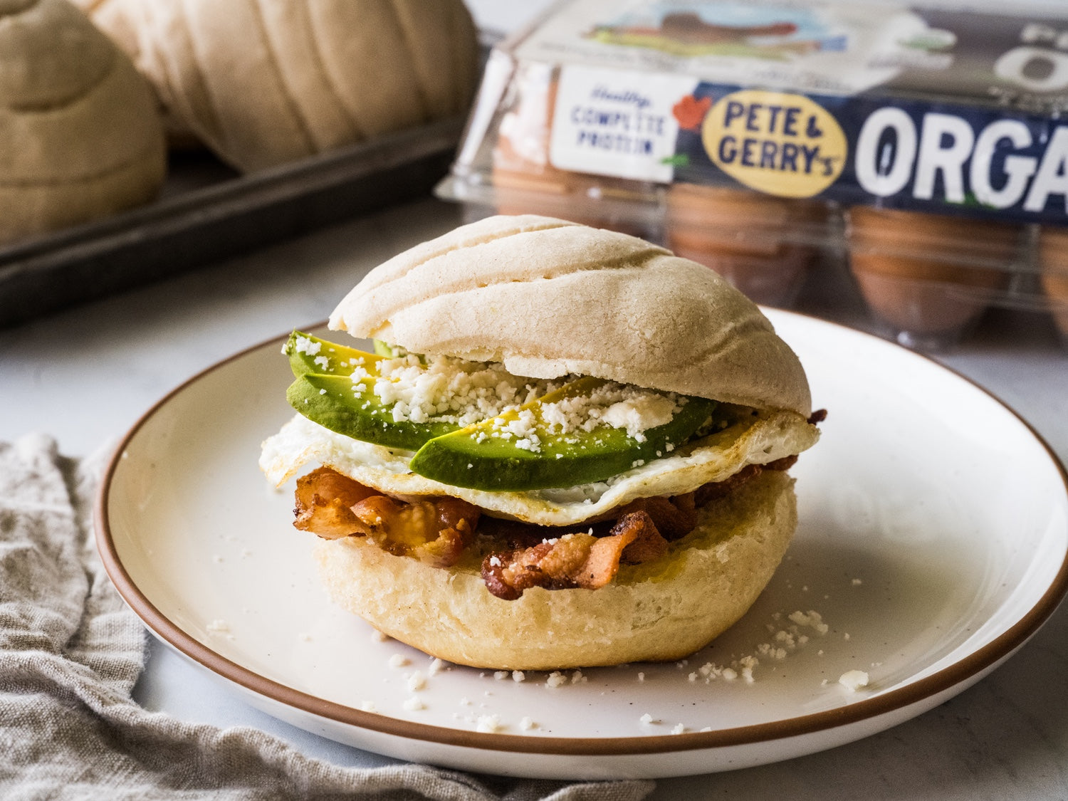 Maple Concha Breakfast Sandwich – Pete & Gerry's