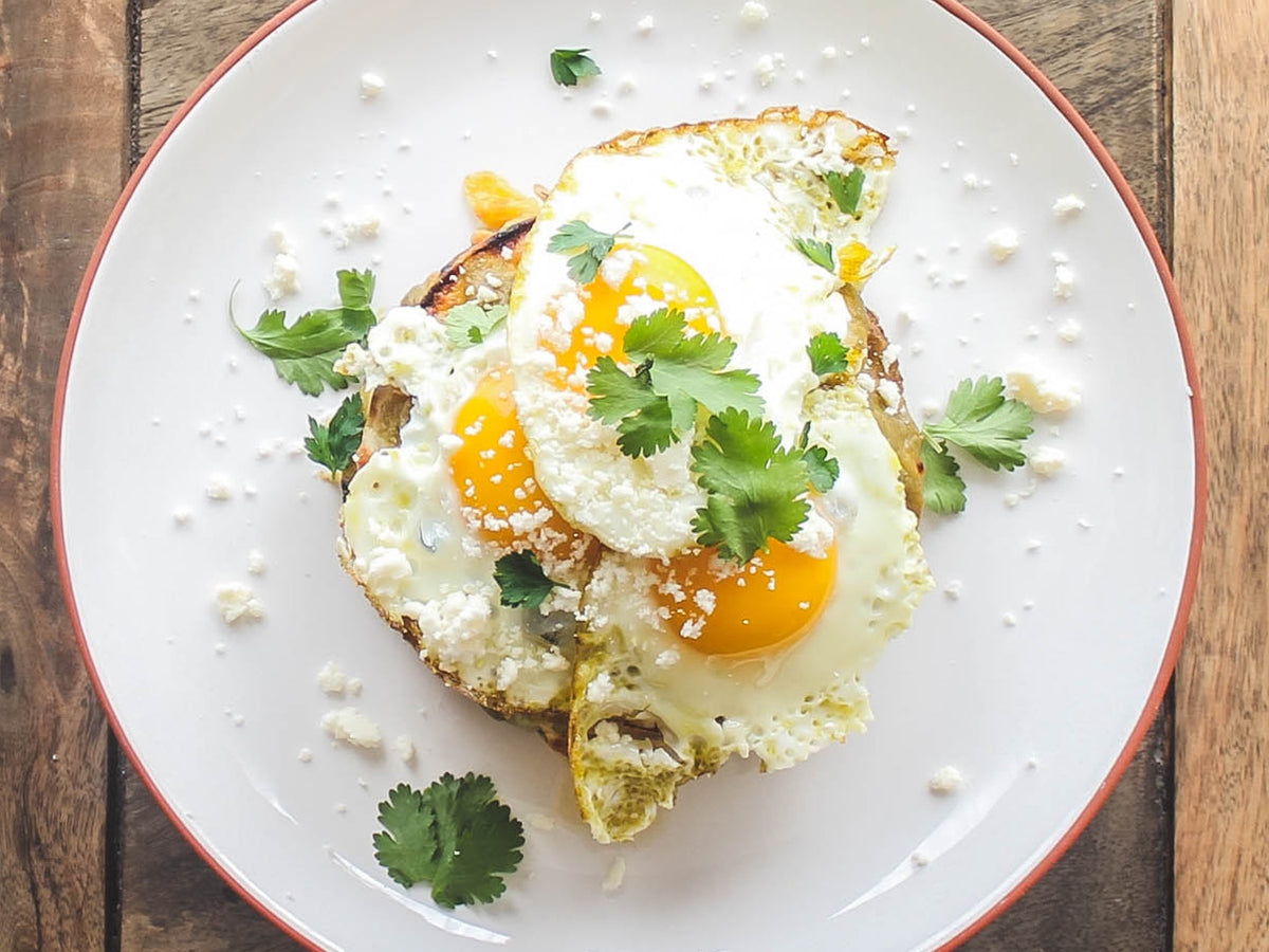 New Mexico Style Stacked Enchiladas