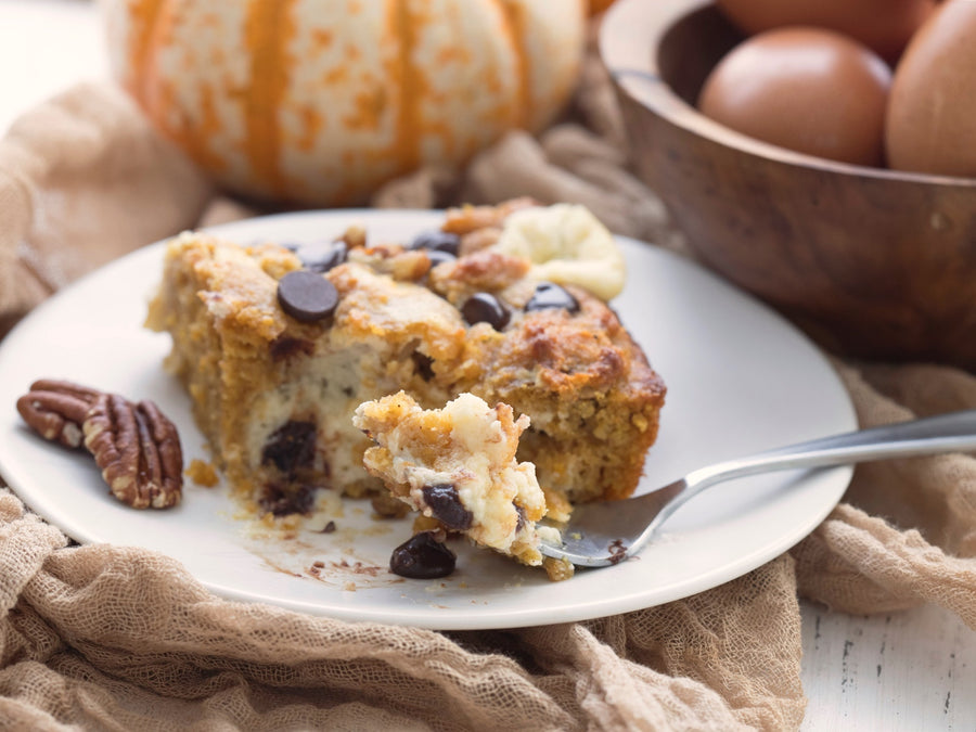 Keto Pumpkin Spice Earthquake Cake