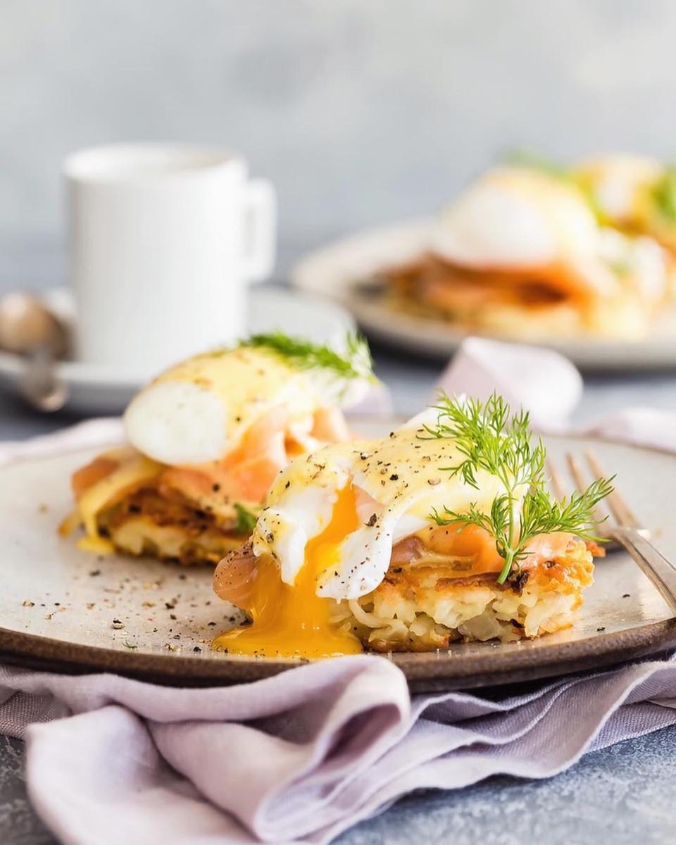 Eggs Benedict on Latkes