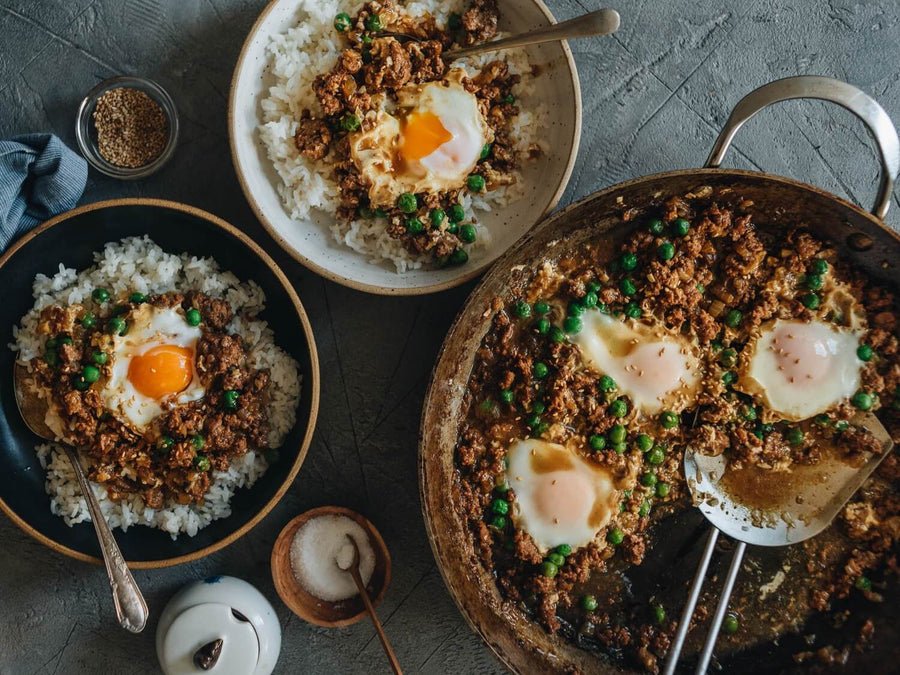 Cantonese Ground Beef and Eggs Recipe