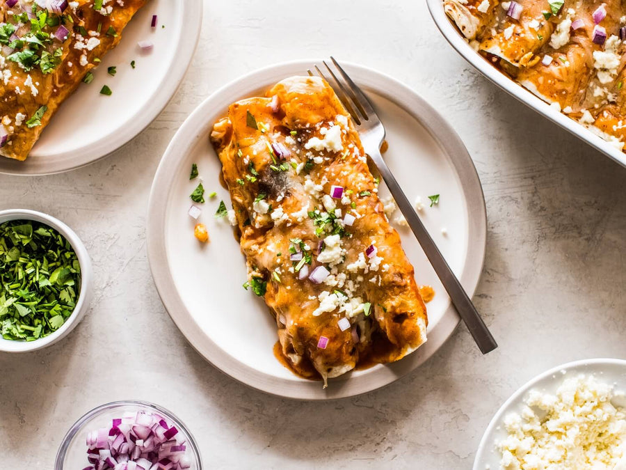 Breakfast Enchiladas with Red Sauce Recipe