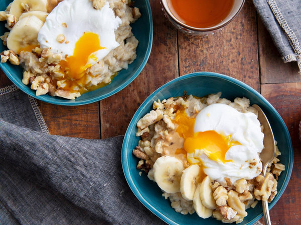 Gwen Jorgensen's Breakfast Oats with Poached Eggs Recipe