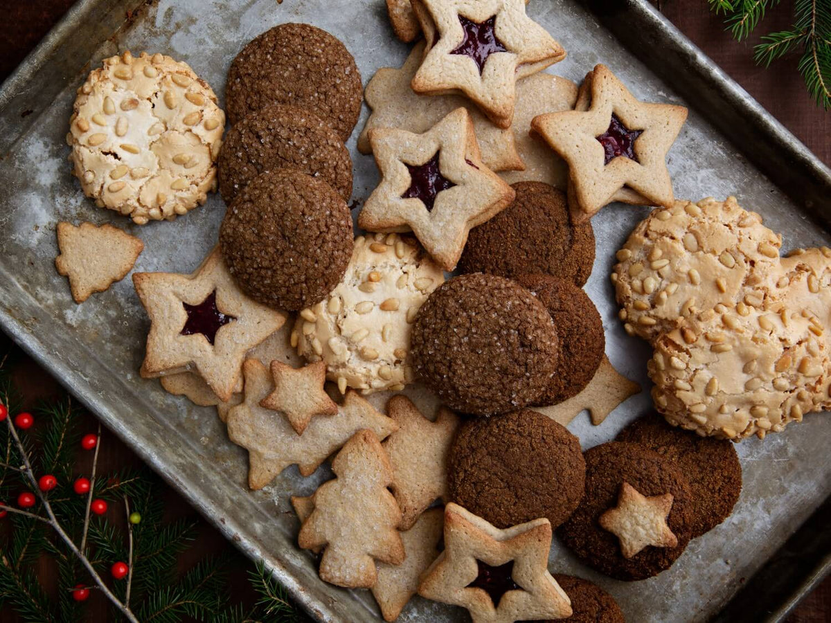 Festive Holiday Cookies made with Pete & Gerry's eggs.