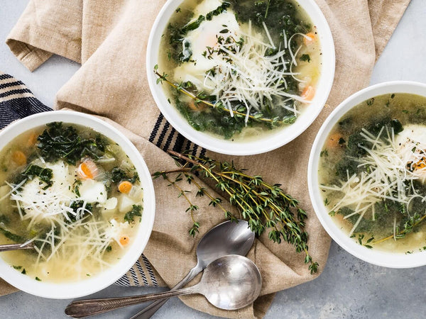 Winter Kale and Egg Soup Recipe