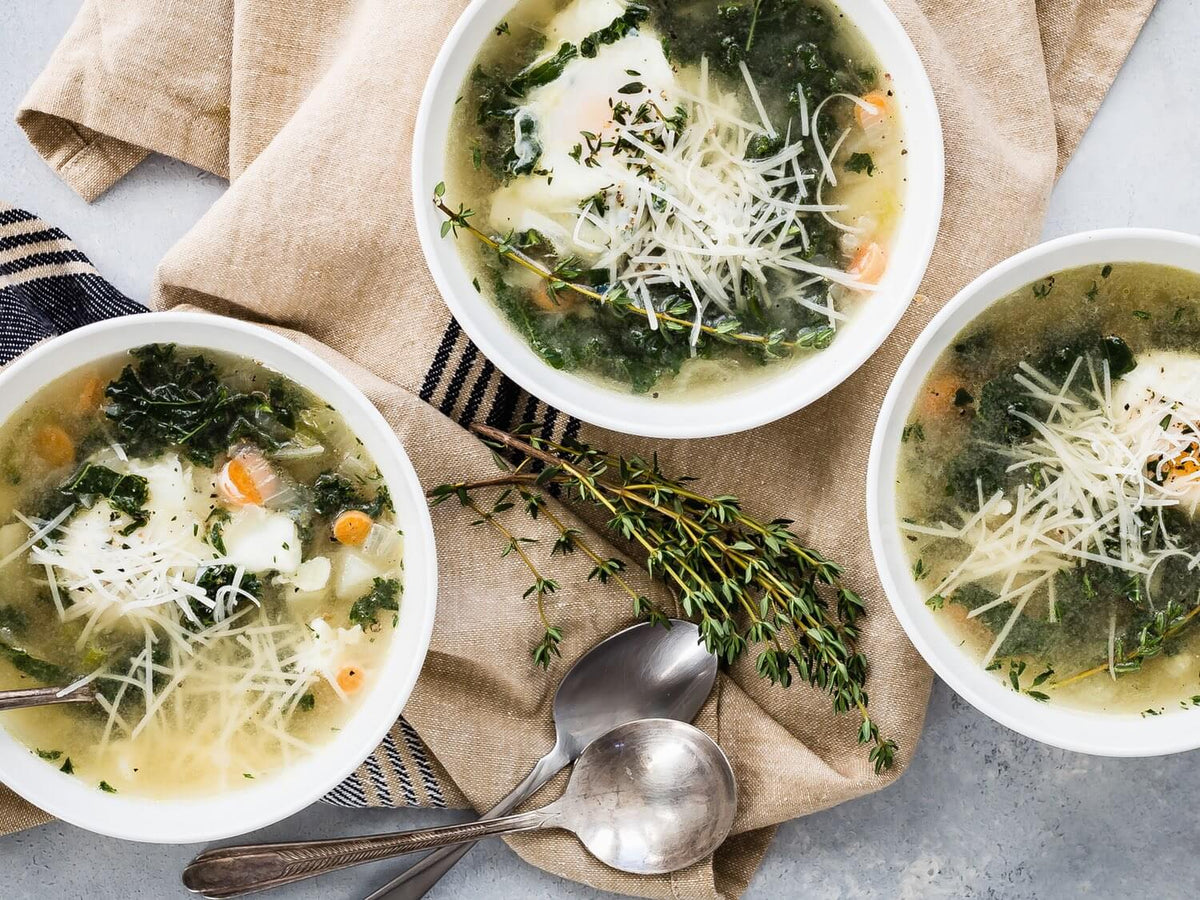 Winter Kale and Egg Soup