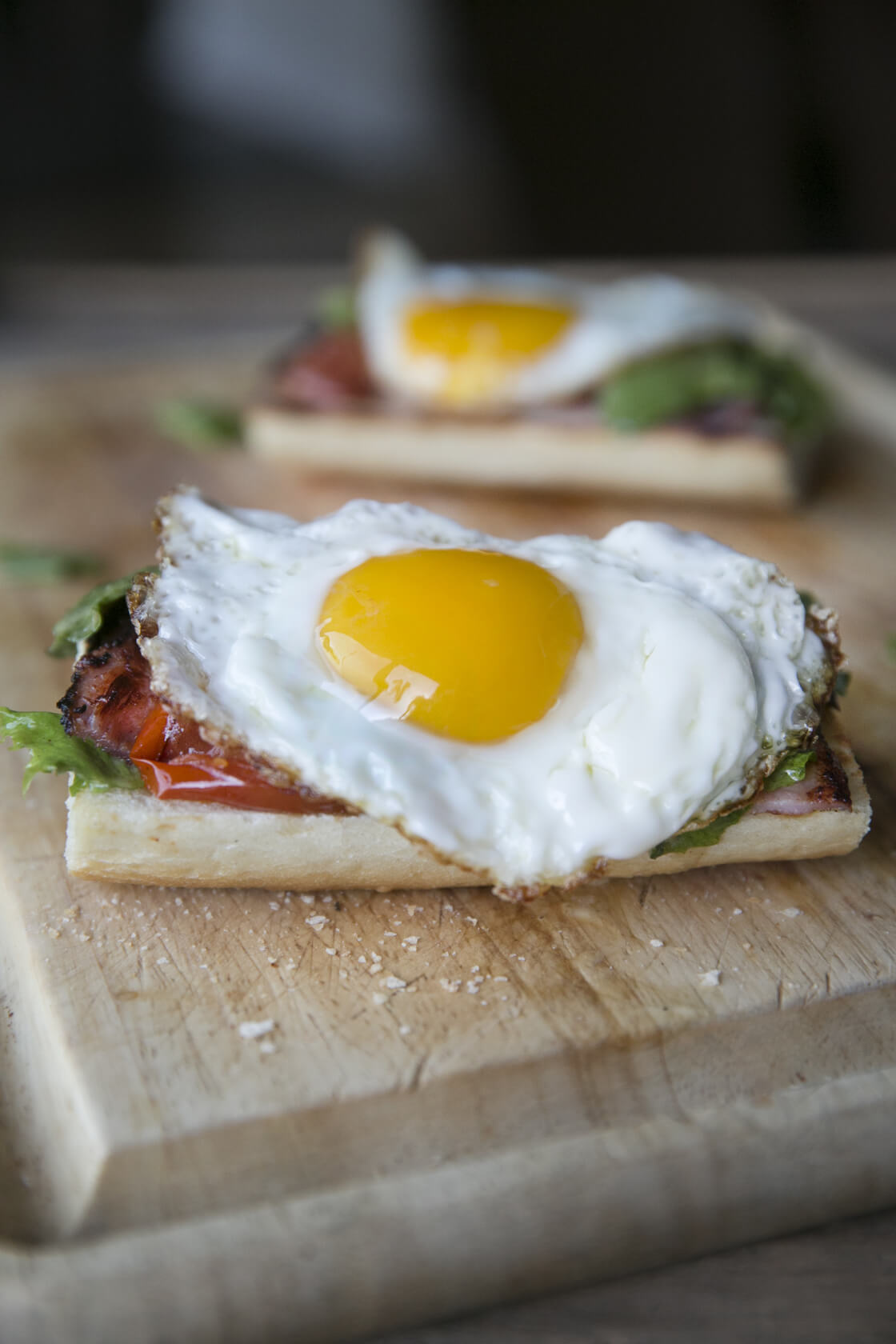 Open Face Egg Sandwich