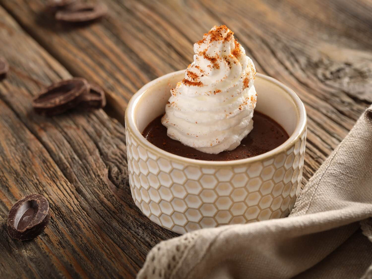 Chocolate Pots-de-Crème with Old Bay Meringue Recipe
