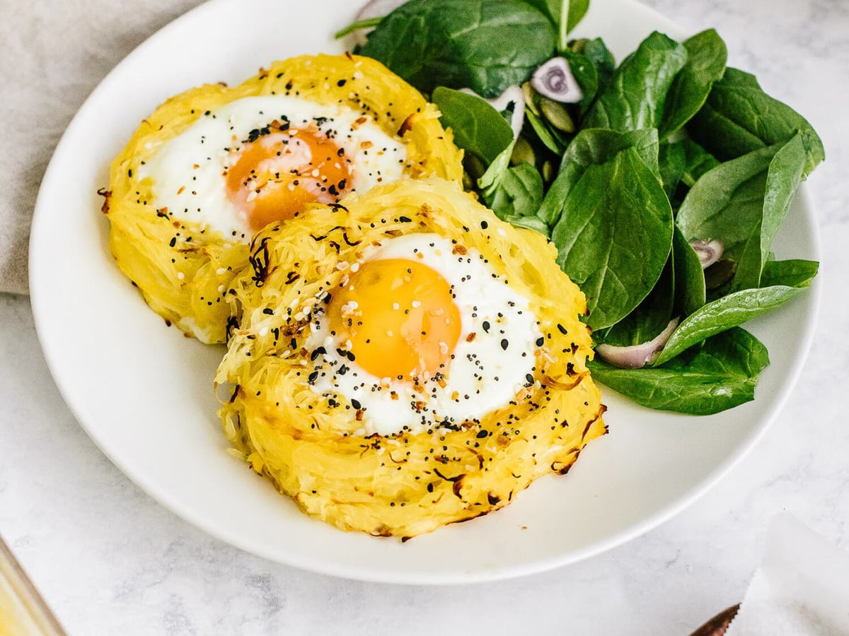 Spaghetti Squash Egg Nests Recipe