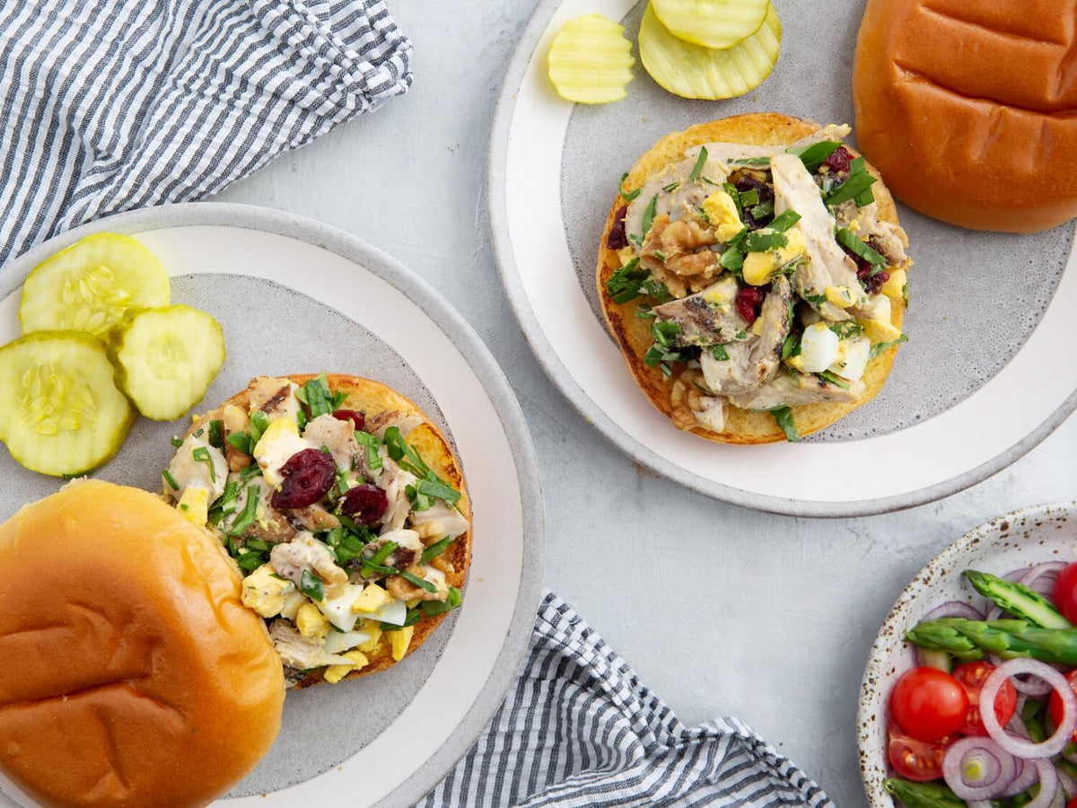 Leftovers Turkey and Egg Salad Sandwich