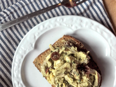 Open-Faced Leftover Thanksgiving Sandwich