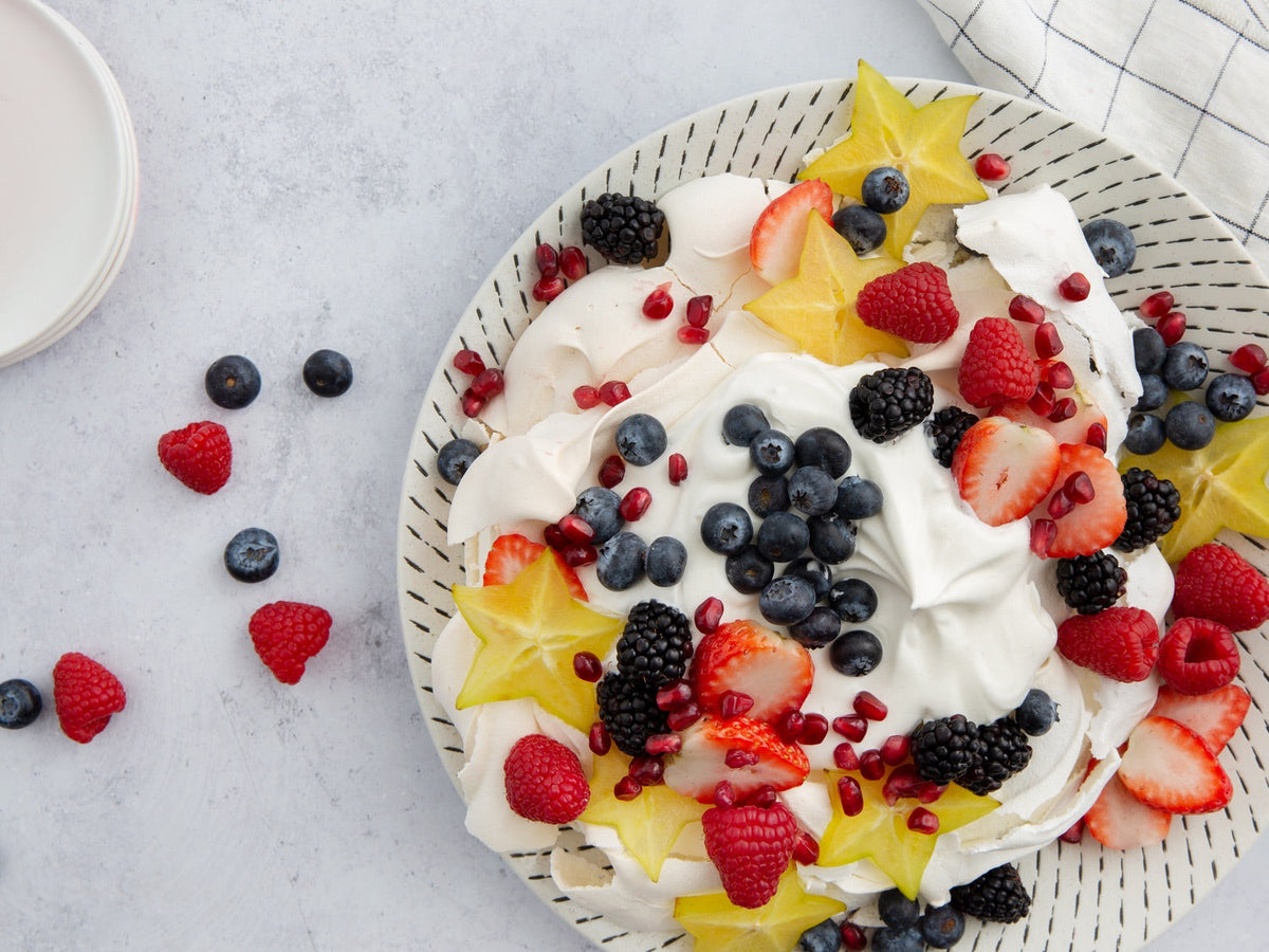 Pavlova with Summer Berries