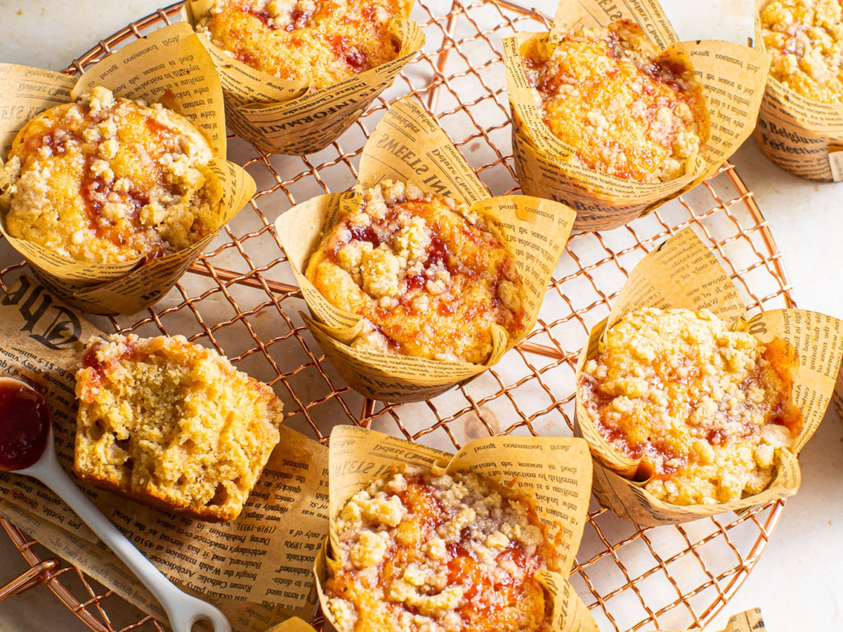 Peanut Butter and Guava Muffins