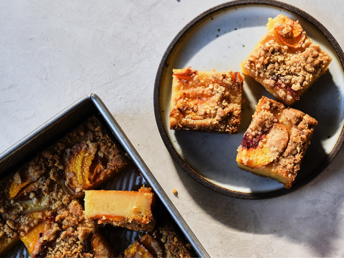 Peaches and Cream Butter Mochi