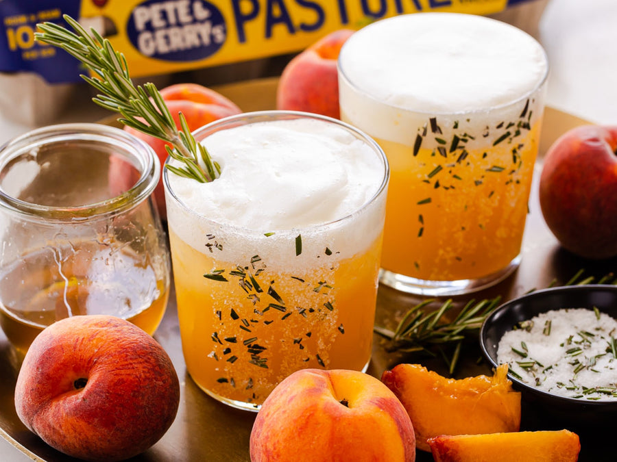 Peach Rosemary Mocktail