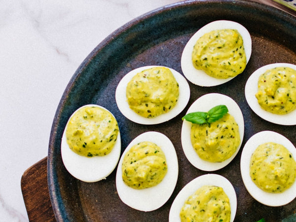 Paleo Pesto Deviled Eggs Recipe