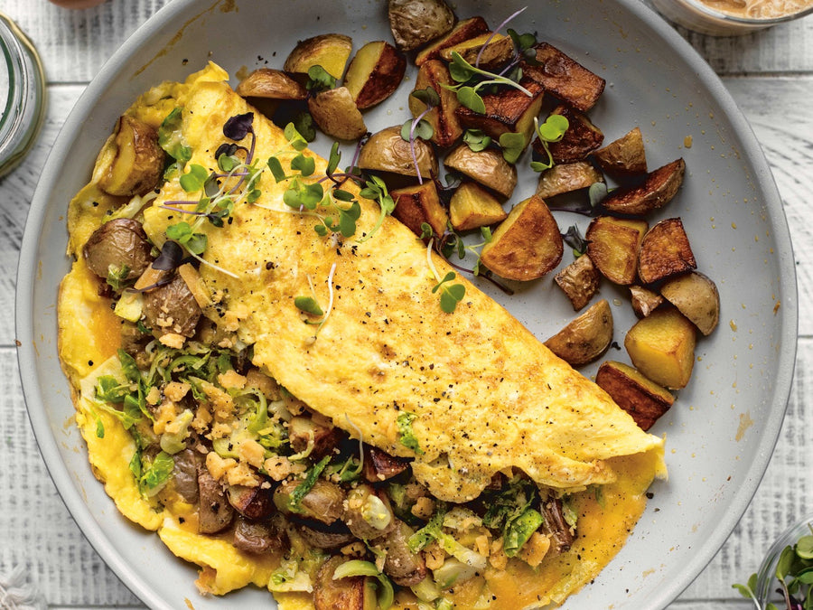 Crispy Truffled Potato Omelet