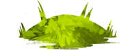 A sketch of a mound of grass
