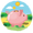 graphic of piggy bank with coins falling into it in open field outside pete & gerry's organic eggs