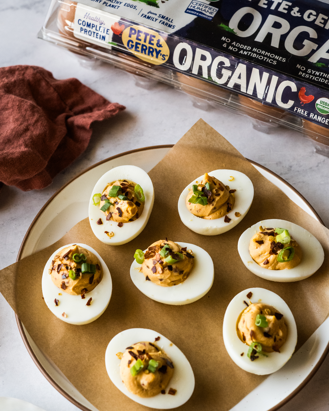 spicy chipotle deviled eggs pete & gerry's organic eggs